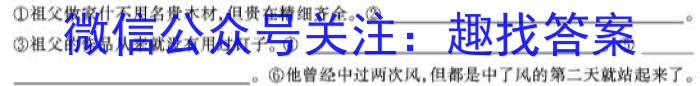 2023年山西中考模拟百校联考试卷(一)1语文