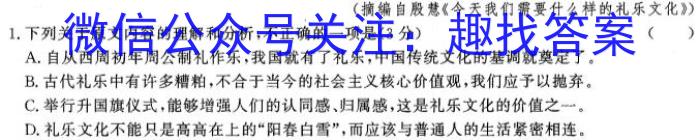 甘肃省2023届武威市教育局第一次高三联考(23-320C)语文