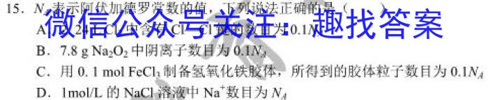 江西省重点中学盟校2023届高三第一次联考化学