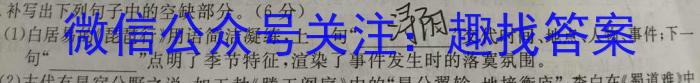 陕西省临渭区2023年九年级中考模拟训练(一)语文