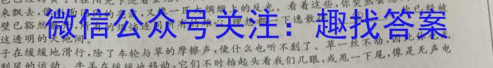 2023年陕西省初中学业水平考试•全真模拟（三）A版语文