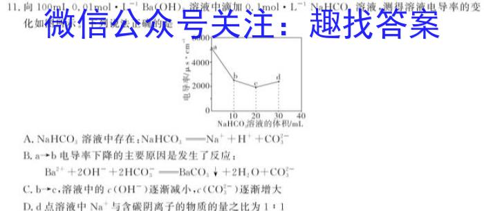 2023年普通高等学校招生全国统一考试23(新教材)·JJ·YTCT金卷·押题猜题(六)6化学