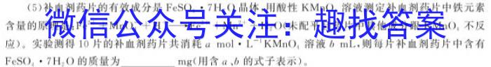 山西省2023届九年级第五次阶段适应性评估【R-PGZX E SHX（五）】化学