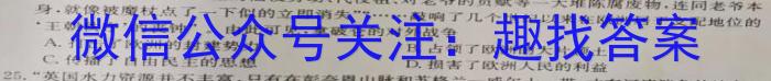 2023新疆乌鲁木齐高三3月联考历史