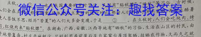 江苏省苏州市2023届九年级第二学期适应性练习语文