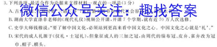 2023届安徽省江南十校一模联考(3月)语文