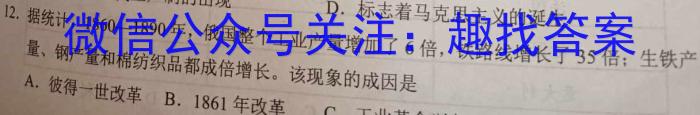 弥勒四中2022-2023学年下学期高二年级3月月考(3328B)历史