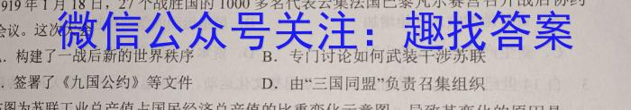 2023届大同市高三年级阶段性模拟测试(2月)历史