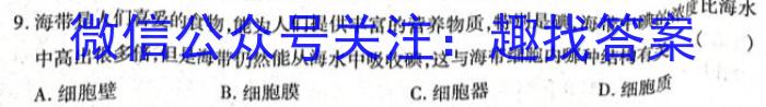 2023年普通高等学校招生全国统一考试·冲刺押题卷(六)6生物