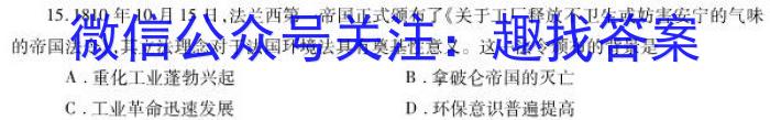 天一大联考2023年高考冲刺押题卷(一)1历史