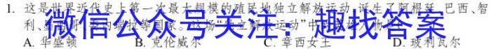江淮名卷·2023年中考模拟信息卷（一）历史