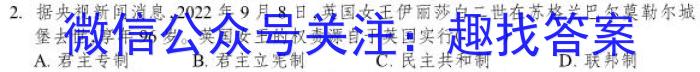 新疆乌鲁木齐2023年高三年级第二次质量监测(问卷)历史