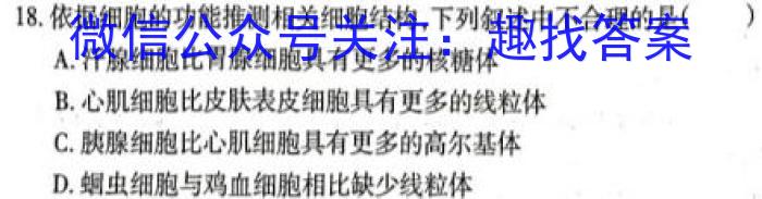 ［聊城一模］2023年聊城市高考模拟考试（一）生物试卷答案