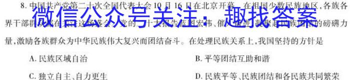 安徽省2023届九年级3月C20联考地.理