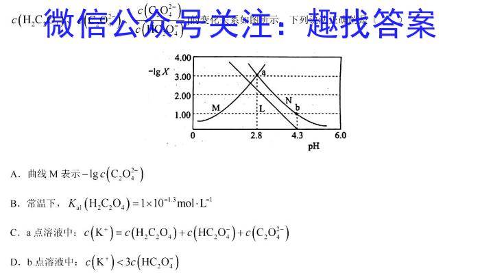 2023届名校之约·中考导向总复习模拟样卷(四)4化学