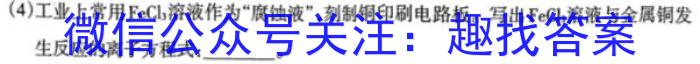 百师联盟 2023届高三冲刺卷(四)4 新高考卷化学