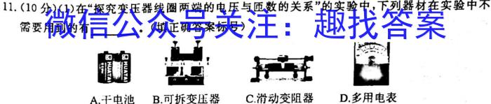 2022-2023学年安徽省九年级下学期阶段性质量监测.物理