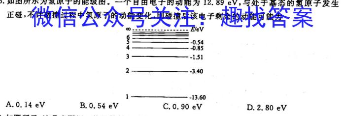 2023普通高等学校招生全国统一考试·冲刺预测卷QG(二)2f物理