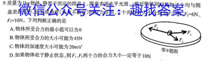 2023届先知模拟卷(四)4q物理