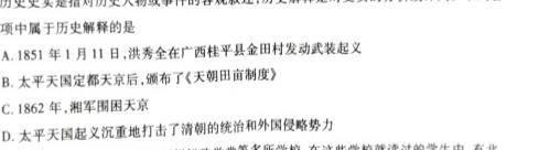河南省周口市项城市2024届八年级下学期阶段性评价卷一历史