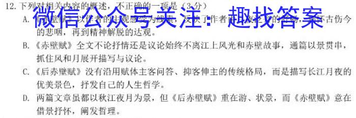 2023湖南张家界一模高三联考语文