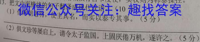 2023年安徽省教育教学联盟大联考·中考密卷（二）语文