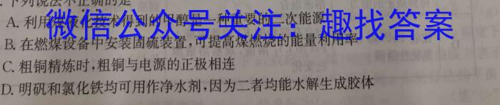 安徽省2023届同步达标月考卷·九年级3月摸底考试化学