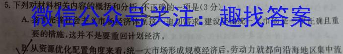 开卷文化 2023普通高等学校招生全国统一考试 冲刺卷(六)6语文