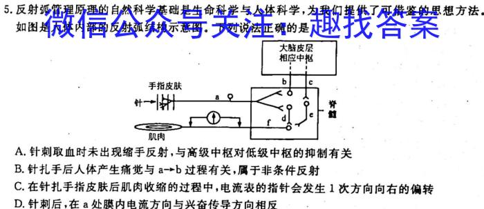 2023湘考王大联考高三3月考试生物