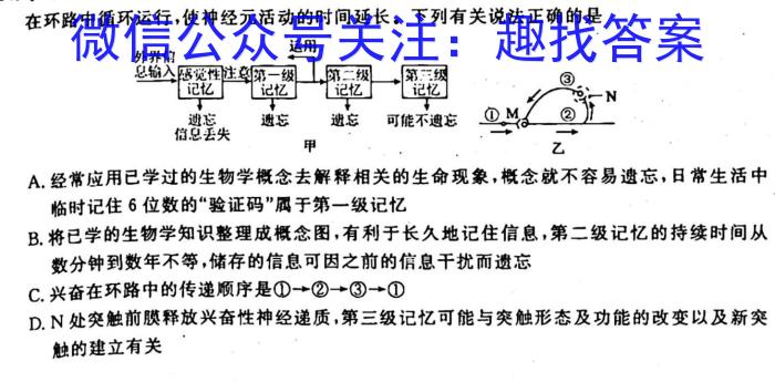 智慧上进2022-2023学年高三年级二轮复习阶段性检测生物