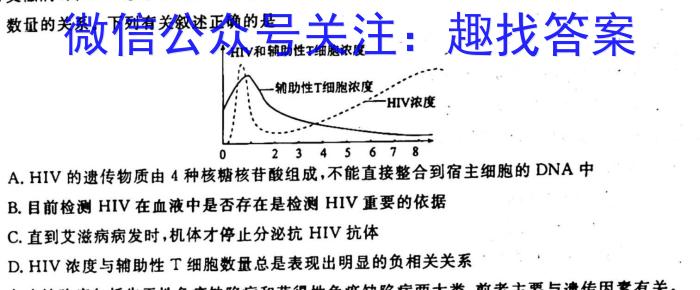 ［开封二模］2023年开封市高三年级第二次模拟考试生物