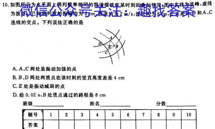 陕西省2022-2023学年八年级下学期第一次质量检测l物理