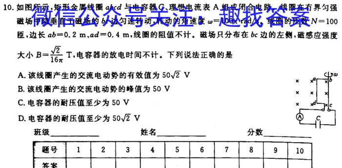 耀正文化(湖南四大名校联合编审)·2023届名校名师模拟卷(五)5q物理