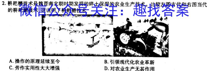 2023陇南二诊高三3月联考2023历史