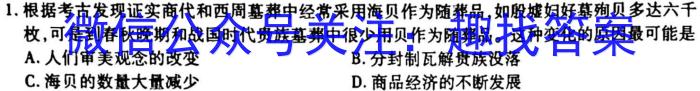 河南省焦作市2023届九年级下学期质量检测历史试卷