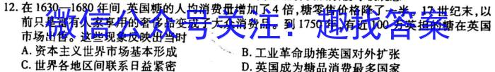 湖北省2024年七年级秋期末教学质量监测历史