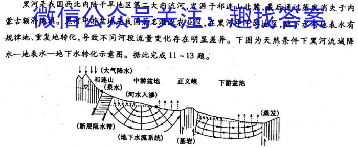 天一大联考 2022-2023学年高二年级阶段性测试(三)3地理