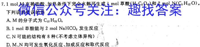 2023年河南省普通高中招生考试模拟试卷（二）化学