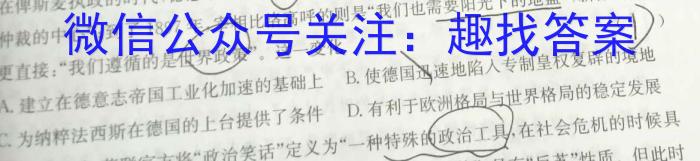 2023年河南省初中学业水平考试全真模拟(一)历史