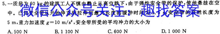 2023届九师联盟高三5月联考.物理