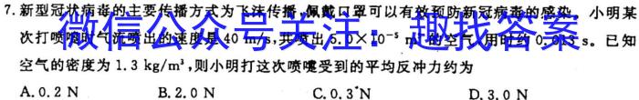 2023年高二年级九师联盟湖北省期中考试物理`