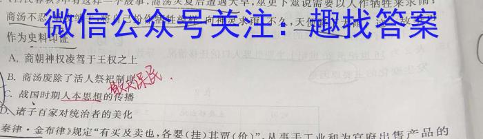 【二轮模拟】中考导航总复习·模拟·冲刺卷（一）历史