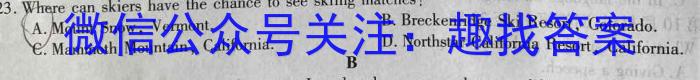 安徽省芜湖市2023届初中毕业班教学质量模拟监测（一）英语