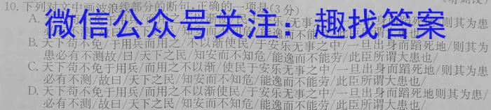 2023年河北省新高考模拟卷（一）语文