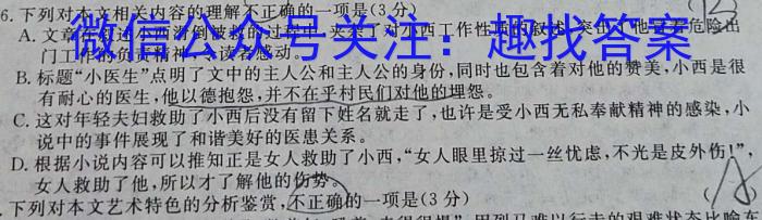 陕西省西安市莲湖区2023年高三第一次模拟考试语文