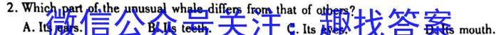 2023全国高考卷地区高三年级3月联考英语试题