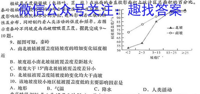 2023山东省学情监测高三3月联考地理.