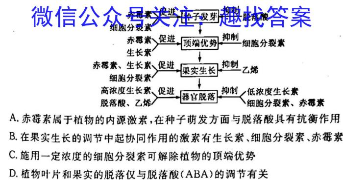 2023届普通高等学校招生全国统一考试 3月青桐鸣大联考(高三)(老高考)生物