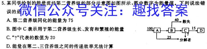 安徽省2023年中考模拟试题（3月）生物