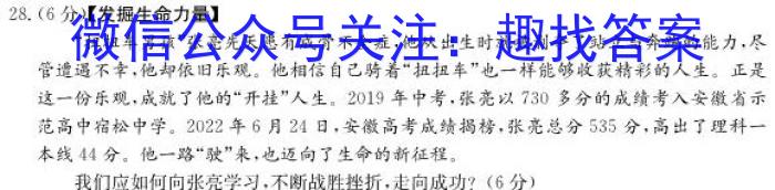 2023年普通高校招生考试冲刺压轴卷XGK(四)4s地理